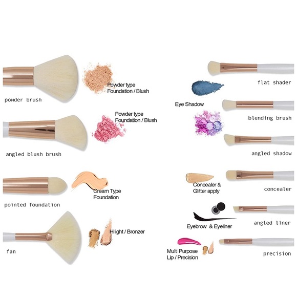 NWT 10-pc Makeup Brush Set * Cruelty-Free - Picture 4 of 12